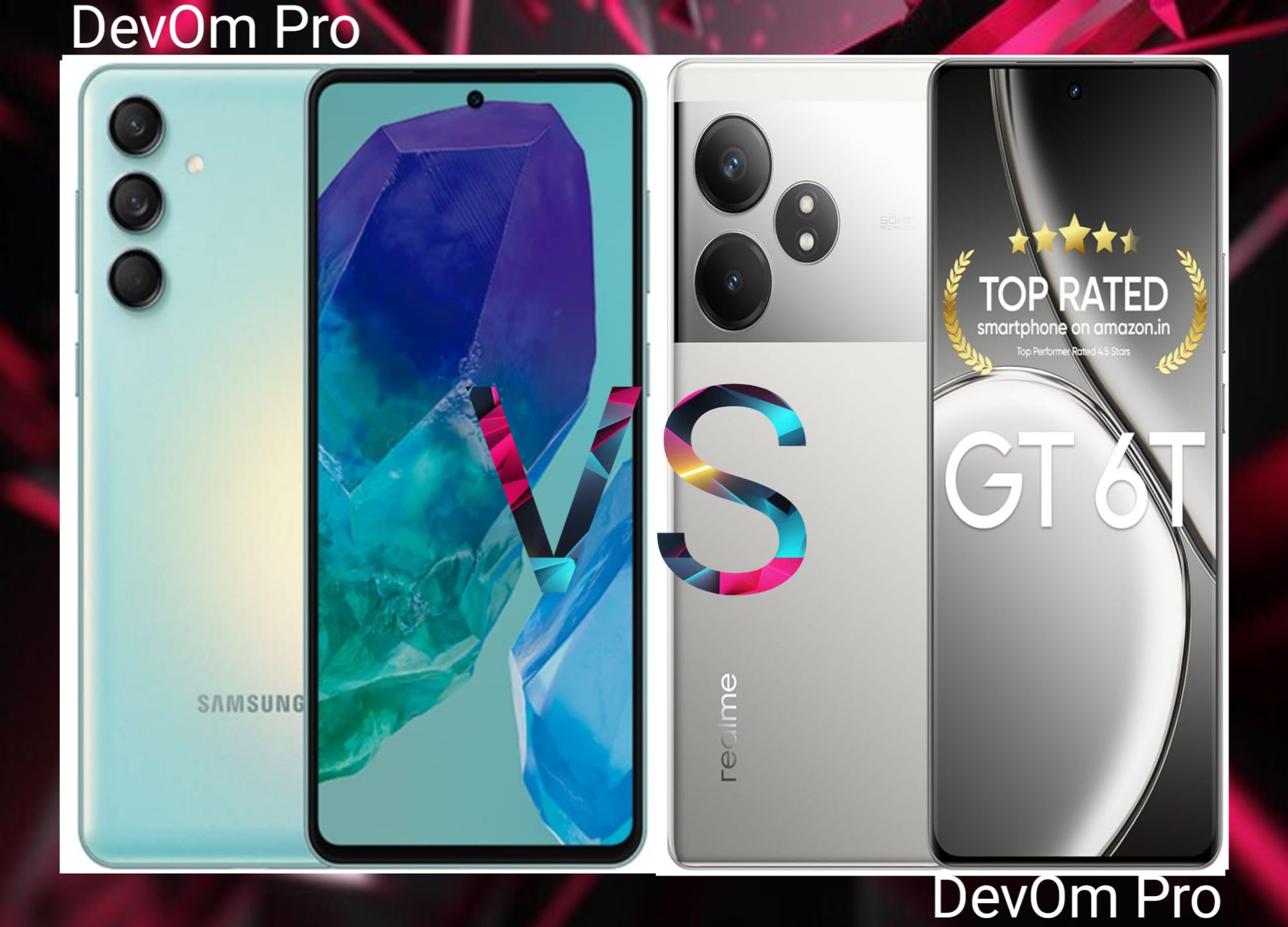 Realme GT 6T vs Samsung Galaxy M55 S: Review of Features and Specifications