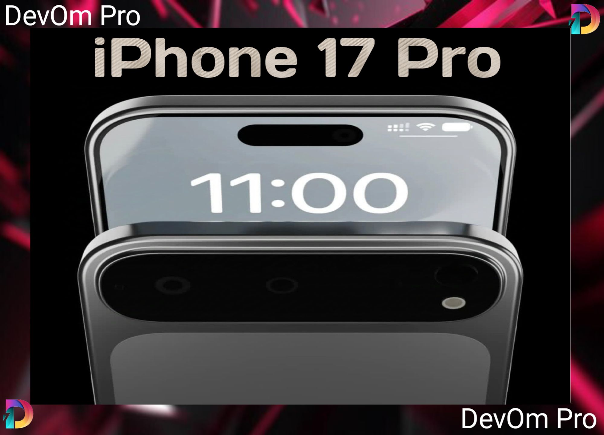 iPhone 17 Pro: The Concept of Horizontal (Triple) Camera