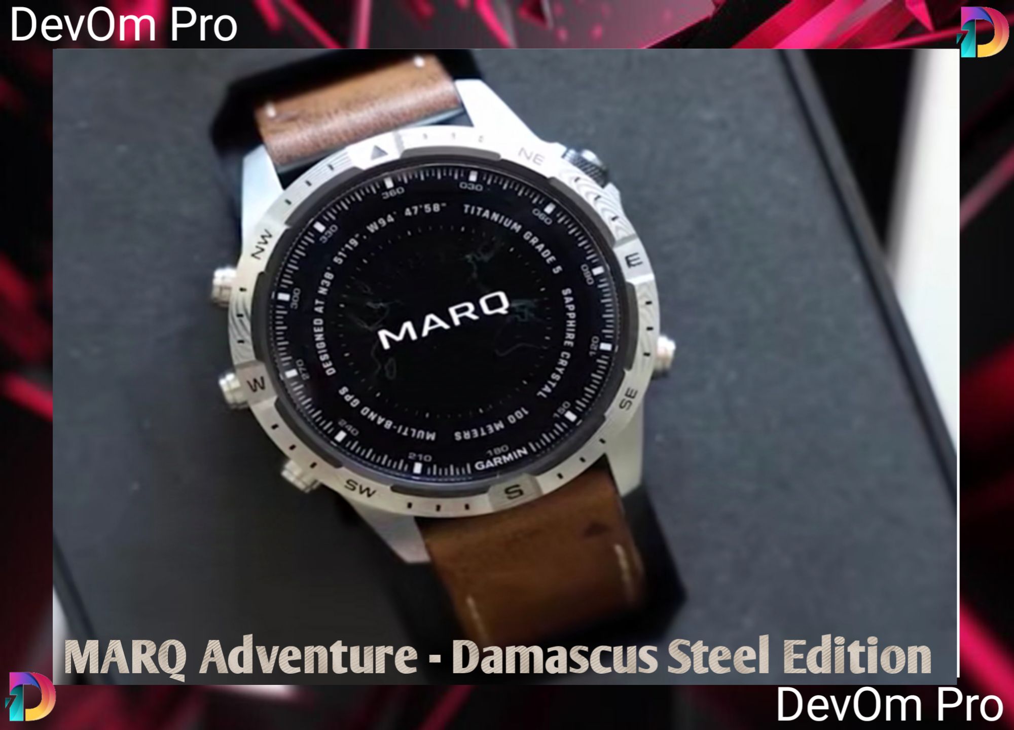 Garmin MARQ Adventurer Damascus Steel Edition